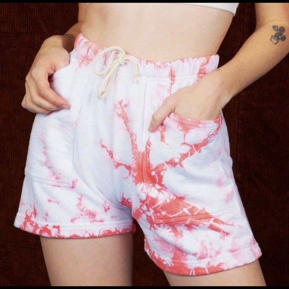 Big Bud Press Flamingo Crystal sweat shorts
